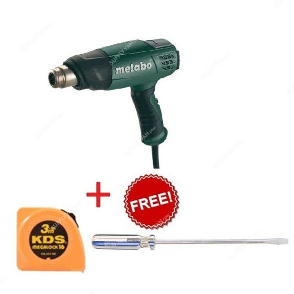 Metabo Hot Air Gun HE-20-600 w/Free 3Mtrs Tape and Screwdriver