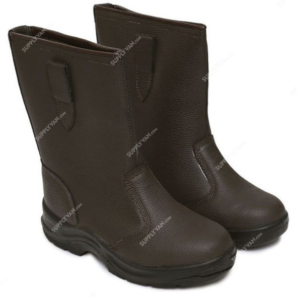 American Safety Welder Safety Boots, ZA037, Brown, PK10