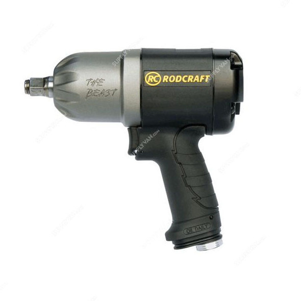 Rodcraft Air Impact Wrench, RC2277, 1250Nm, 1/2 Inch Square Drive