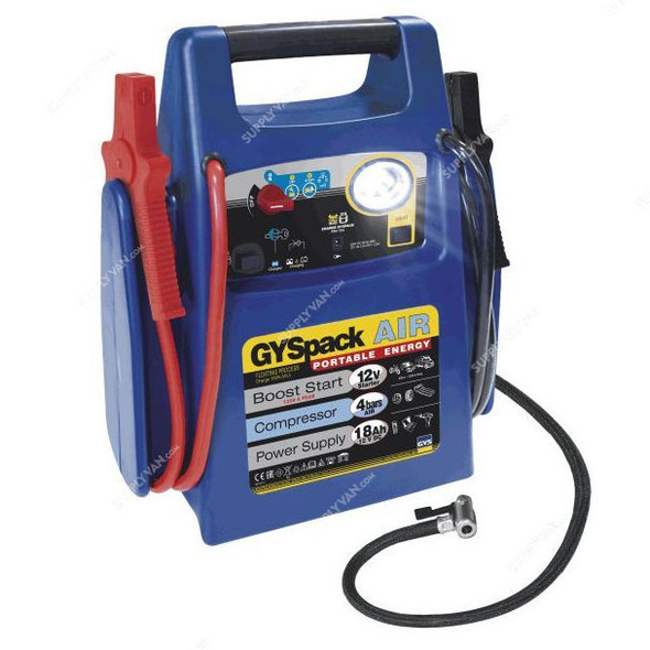 Gys 3-in-1 Self Contained Starter, GysPACK-AIR, 12V