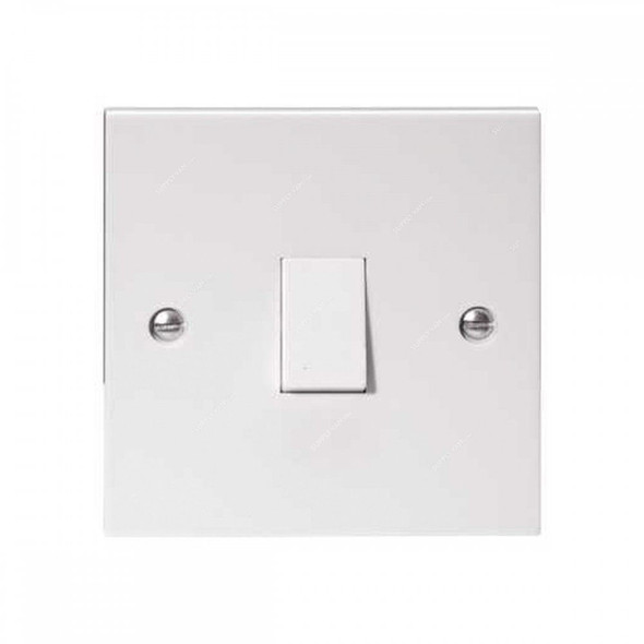 Tenby Intermediate Light Switch, 7713, 1 Gang, 10A, 250VAC