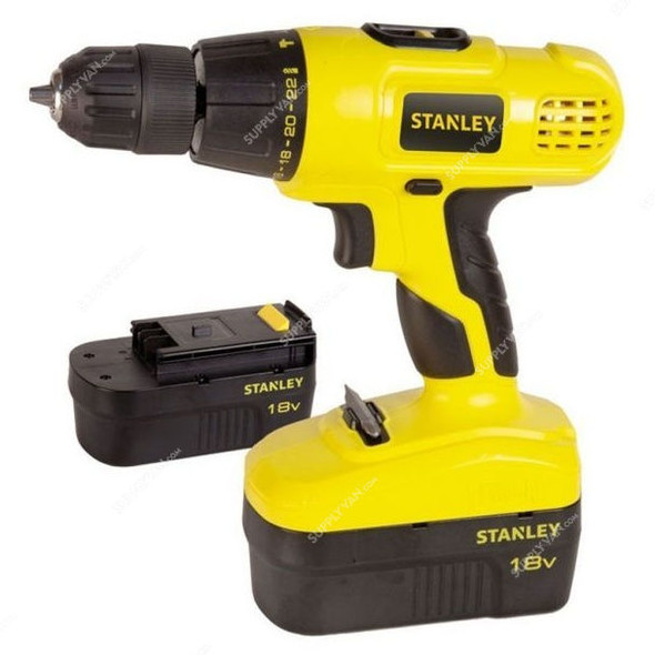 Stanley Compact Hammer Drill W/ Safety Mask, STDC18HBK, 18V