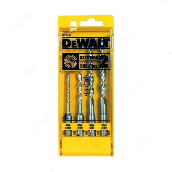 Dewalt Extreme2 SDS-Plus Hammer Drill Bit Set, DT9700-QZ, 4PCS
