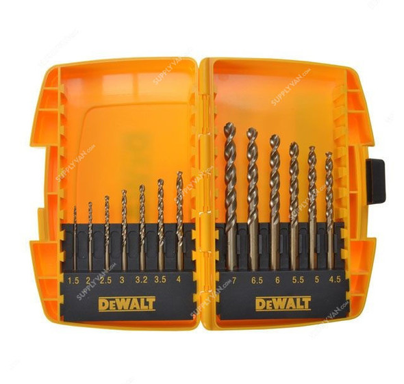 Dewalt Drill Bit Set, DT7942-QZ, HSS-Co, 13PCS