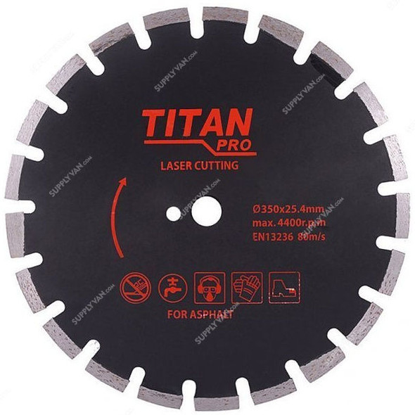 Titan Pro Circular Saw Blade, 350MM, For Asphalt