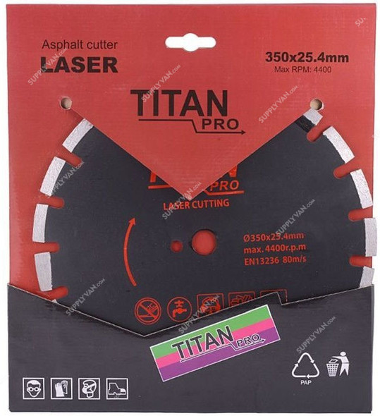 Titan Pro Circular Saw Blade, 350MM, For Asphalt