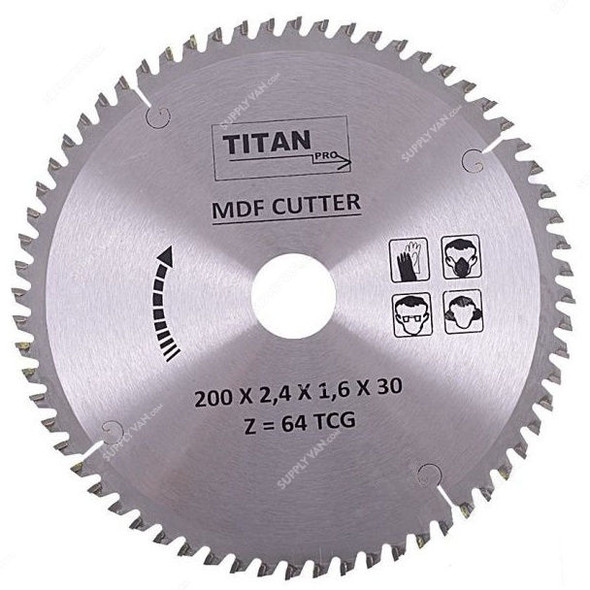 Titan Pro Circular Saw Blade, 200x30MM, 64 Teeth