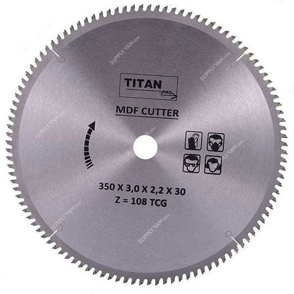 Titan Pro Circular Saw Blade, 350x30MM, 108 Teeth