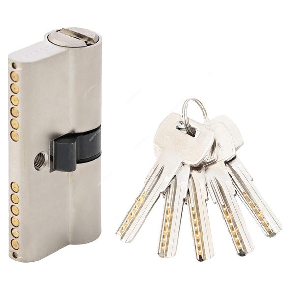 Dorfit Cylindrical Lock, w/ 5 Key, 60MM, Satin Nickel