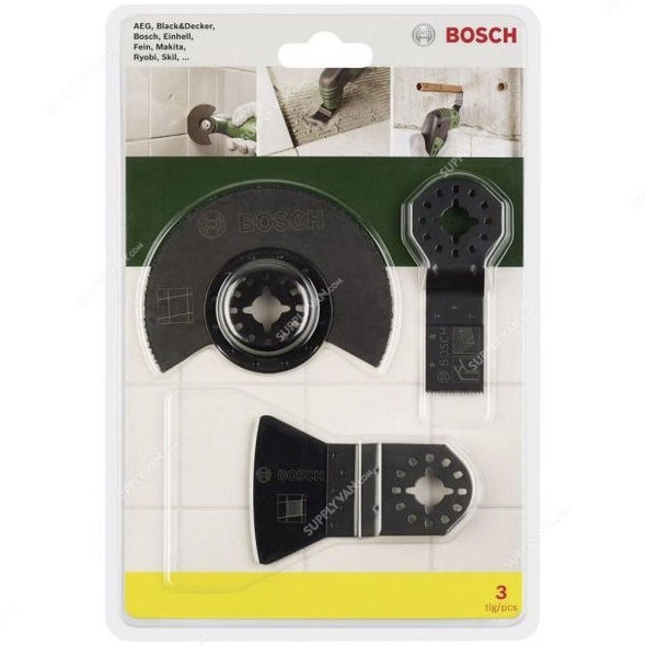 Bosch Multitool Accessory Set, 2607017324, 3PCS