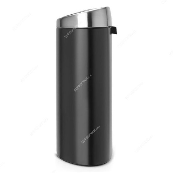 Brabantia Touch Bin, 378768, 40 Litres, Fpp, Matt Black