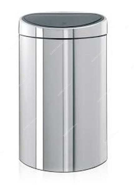 Brabantia Touch Bin, 348587, 40 Litres, Brilliant Steel