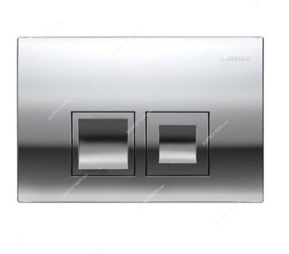 Geberit Delta50 Dual Flush Actuator, 115-135-21-1, PVC, 164MM Width x 246MM Length, Chrome