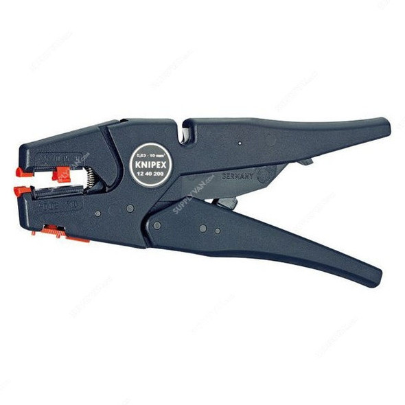 Knipex Self-Adjusting Insulation Stripper, 1240200, 200MM