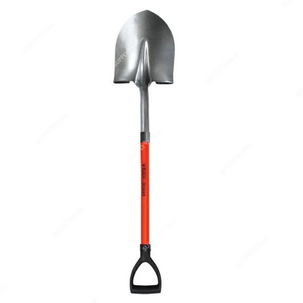 Black and Decker Hand Shovel, 33133, 104CM, Round Pointed