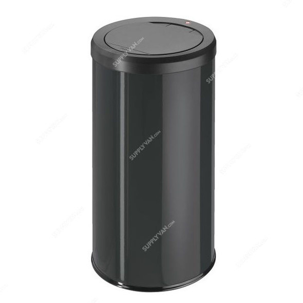 Hailo Spacious Waste Bin, Hlo-0845-140, Touch XL, 46 Litres, Black