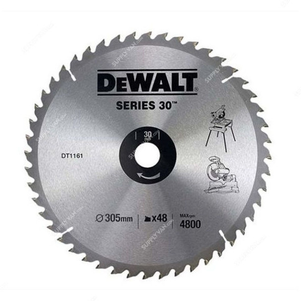 Dewalt Circular Saw Blade, DT1161-QZ, 305x30MM, 48 Teeth