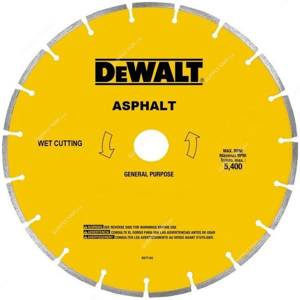 Dewalt Asphalt Cutting Diamond Blade, DX3518, 457MM