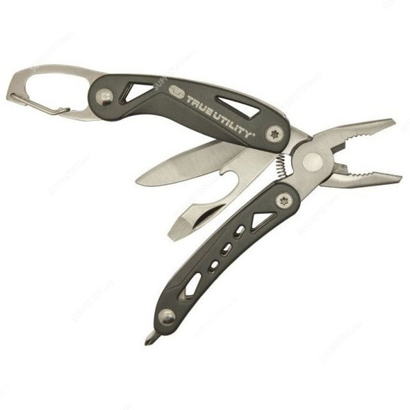 True Utility Clip Multi Tool, TU-196, Silver