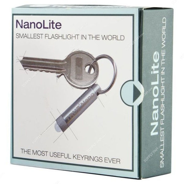 True Utility NanoLite Flashlight Gift Box, TU-285G, Silver