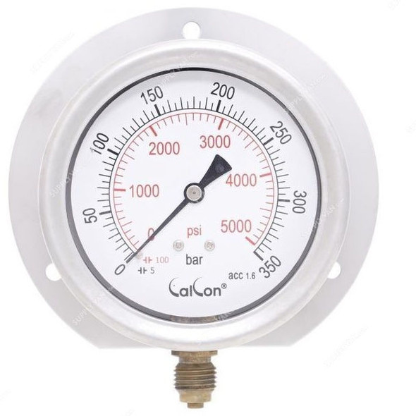 Calcon Pressure Gauge, CC10C, 80MM, 1/4 Inch, BSP, 0-350 Bar
