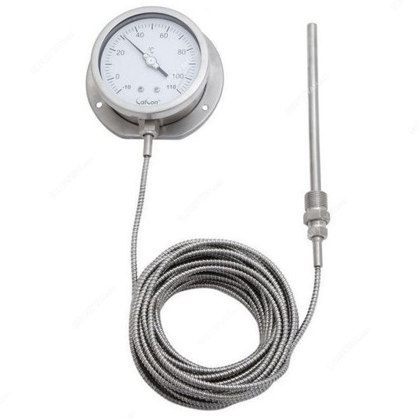 Calcon Gas Filled Capillary Type Thermometer, TG18C, 100MMx10 Mtrs, -10-110 Deg. C