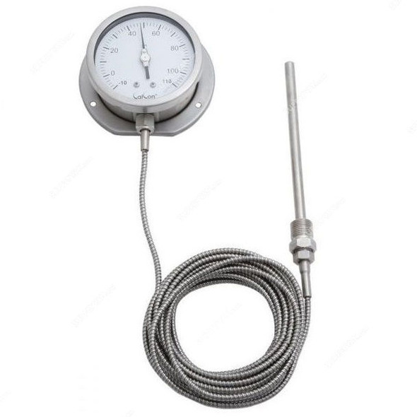 Calcon Gas Filled Capillary Type Thermometer, TG18C, 100MMx7 Mtrs, -10-110 Deg. C