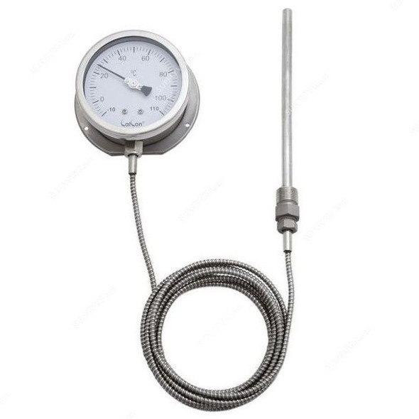 Calcon Gas Filled Capillary Type Thermometer, TG18C, 100MMx3 Mtrs, -10-110 Deg. C