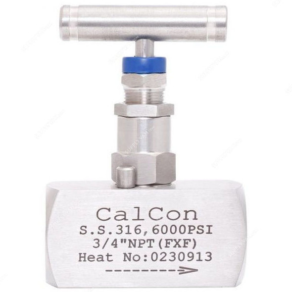 Calcon Needle Valve, 6000 Psi, 3/4 Inch, FNPT