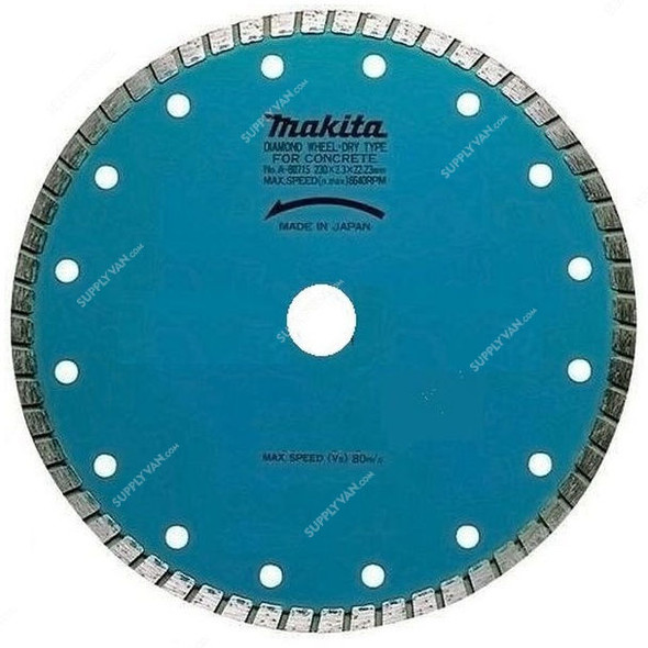 Makita Corrugated Diamond Blade, A-02761, Dry, 125MM, Blue