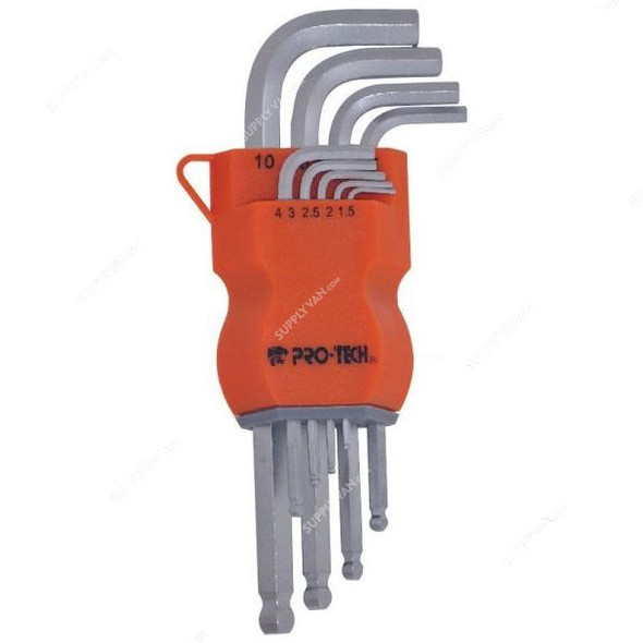 Pro-Tech Extra Long Arm Ball Point Hex Key Set, RST-162, 9 Pcs/Set