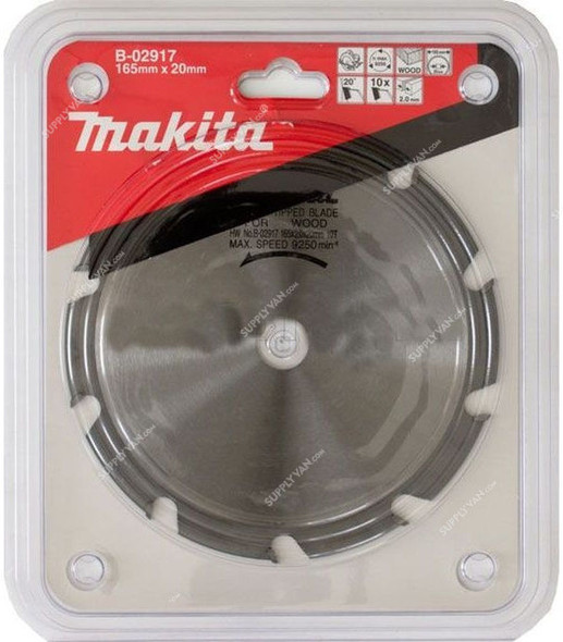 Makita Circular Saw Blade, B-02917, 165x20MM, 10 Teeth