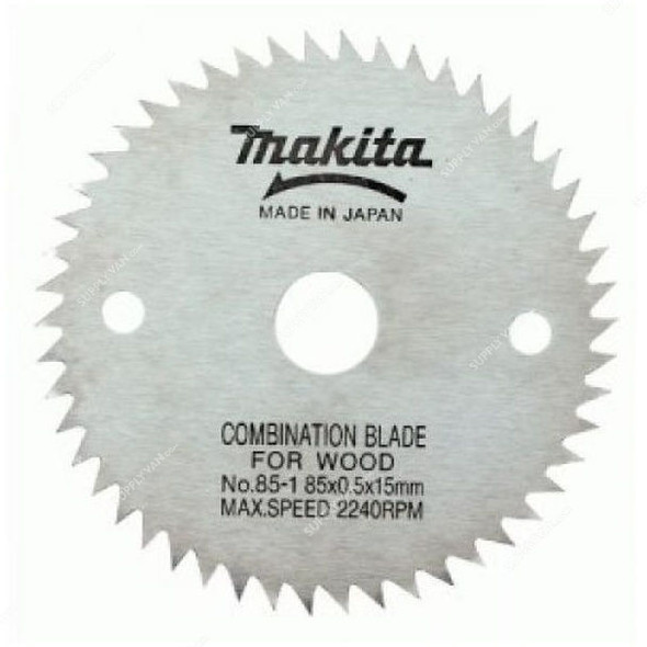 Makita Combination Saw Blade, 792423-3, 255x25MM, 52 Teeth