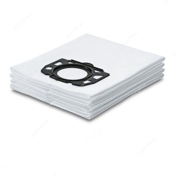 Karcher Fleece Filter Bag, 2-863-006-0, White, PK4