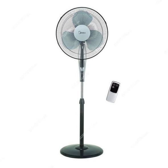 Midea Stand Fan, FS408PR, 16 Inch, 50W, Grey