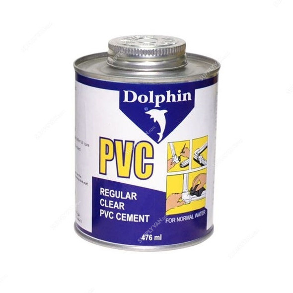 Dolphin UPVC Adhesive, 476ML, PK12