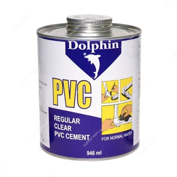 Dolphin UPVC Adhesive, 946ML, PK12