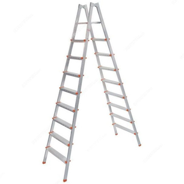 Pro-Tech Step Ladder, EM-617, 2 Sides, 8 Steps, Steel