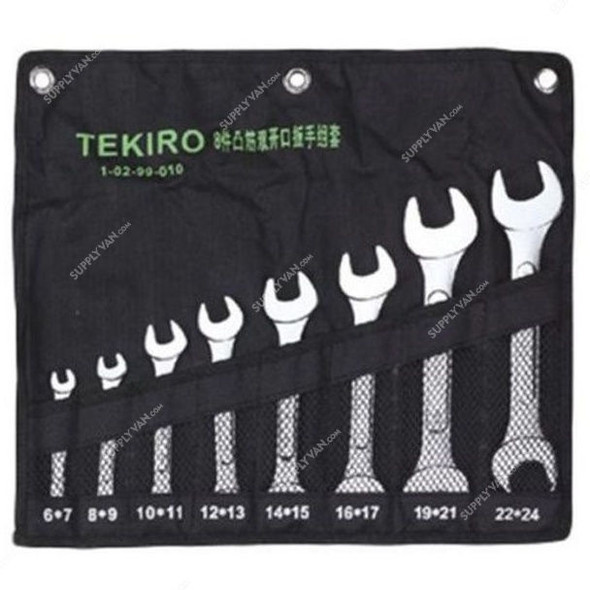 Tekiro Open End Wrench Set, W-O08SA, 8PCS