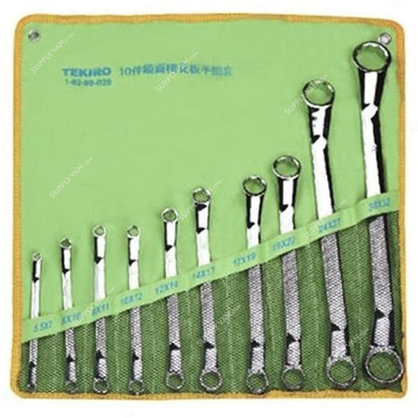 Tekiro Combination Wrench Set, W-MEC10SM, 5.5-32MM, 10PCS