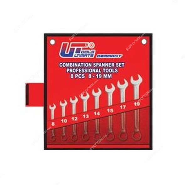 Ultimate Toolz Combination Spanner Set, UTCSS-8P, 8PCS