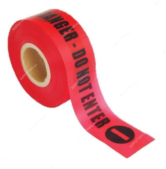 Workman Warning Tape, WT-AT-DANGER-RED, Message, 3 Inch x 250 Mtrs