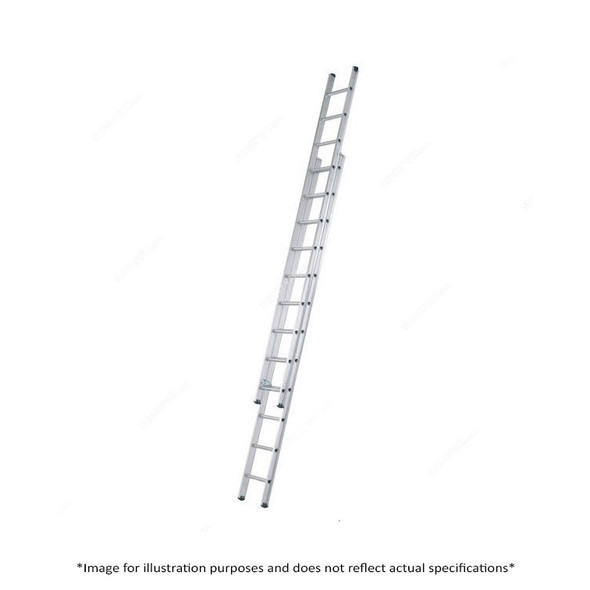 Zamil Extension Ladder, CDL-18, Aluminium, 1 Side, 18 Steps, 4.8-9.1 Mtrs