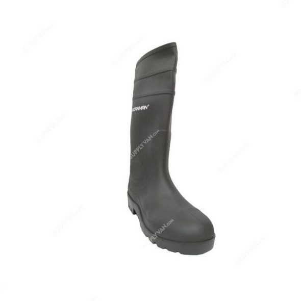 Workman Steel Toe Gumboots, PVC, Black, 10.5UK