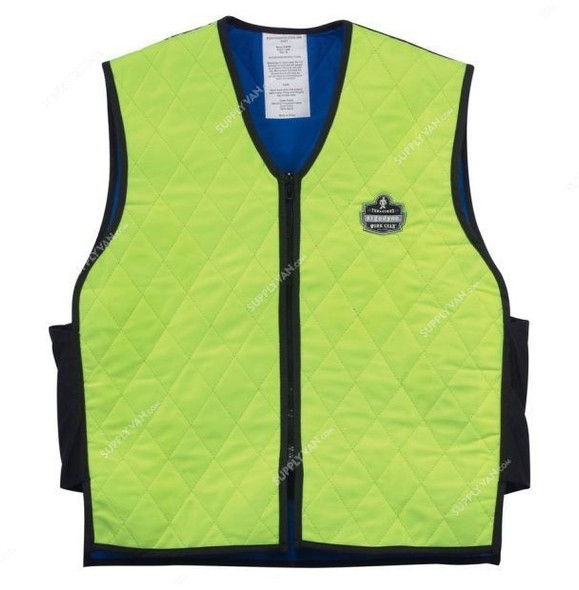 Ergodyne Cooling Vest, 6665, XL,Chill-Its, Lime