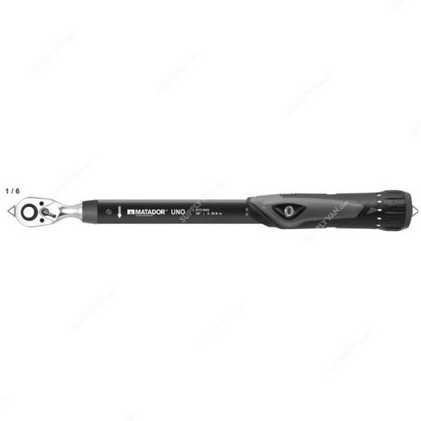 Matador Torque Wrench, 6175-0050, 3/8 Inch, 10-50 Nm