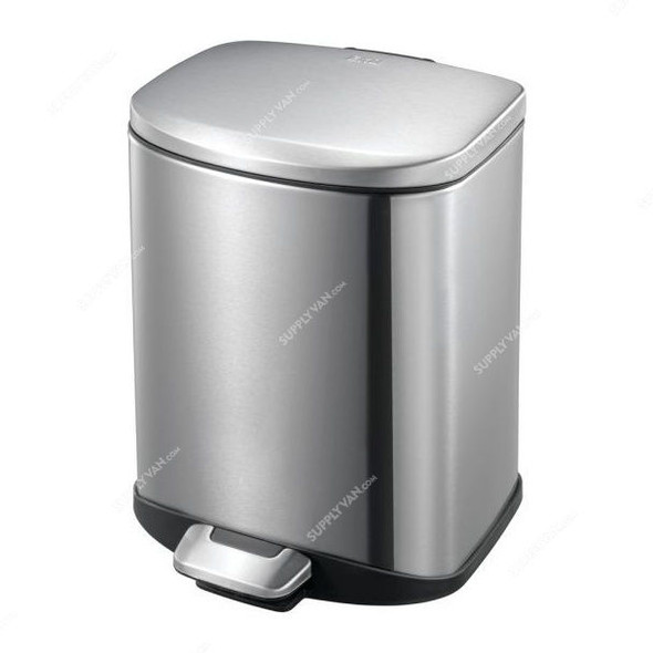 Eko Step Bin, ALEK9366MT-6L, 6 Litre, Metal Grey