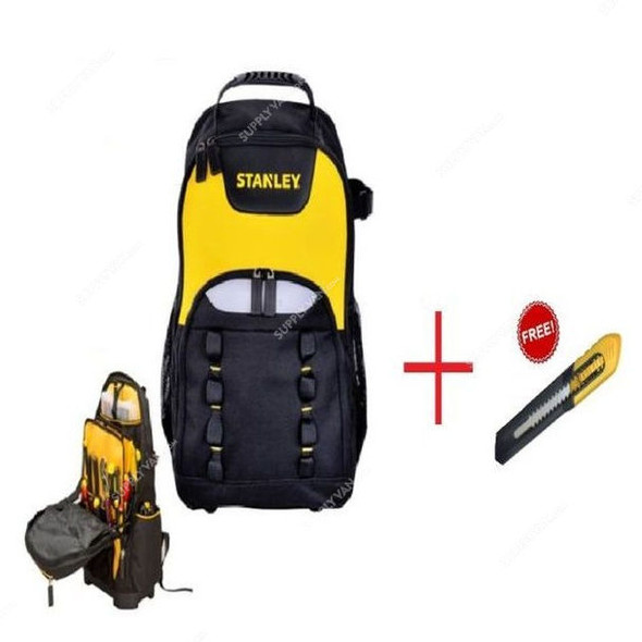 Stanley Bag Pack Set W/ Free Knife, 15-155-Combo, Yellow and Black