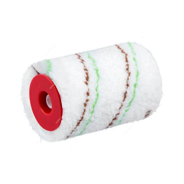 Beorol Paint Roller Cover, VMFNR45X90, Microfiber Natur, White and Red