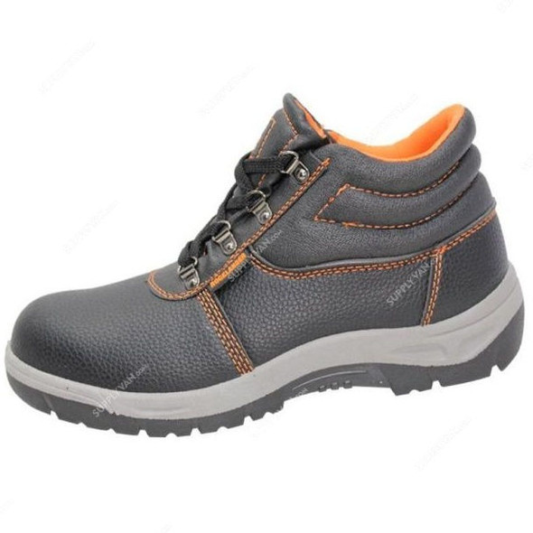 Rocklander Safety Shoes, Size38, Black, Low Ankle